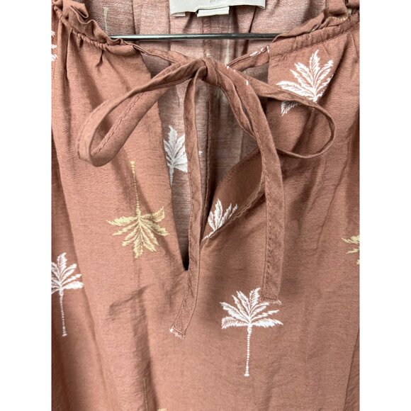 Loft Midi Palm Tree Dress - Picture 2 of 9